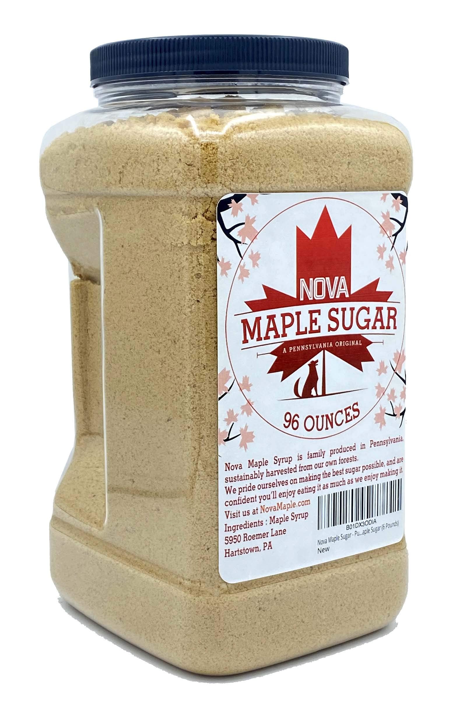 Nova Maple Sugar close-up granular texture highlighting pure maple flavor