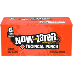 Now and Later front packaging showing tropical punch, perfect for sharing