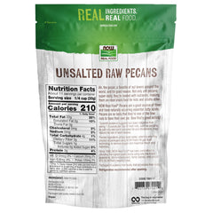 NOW Real Food pecans close-up texture displaying natural oils and crunchy benefit