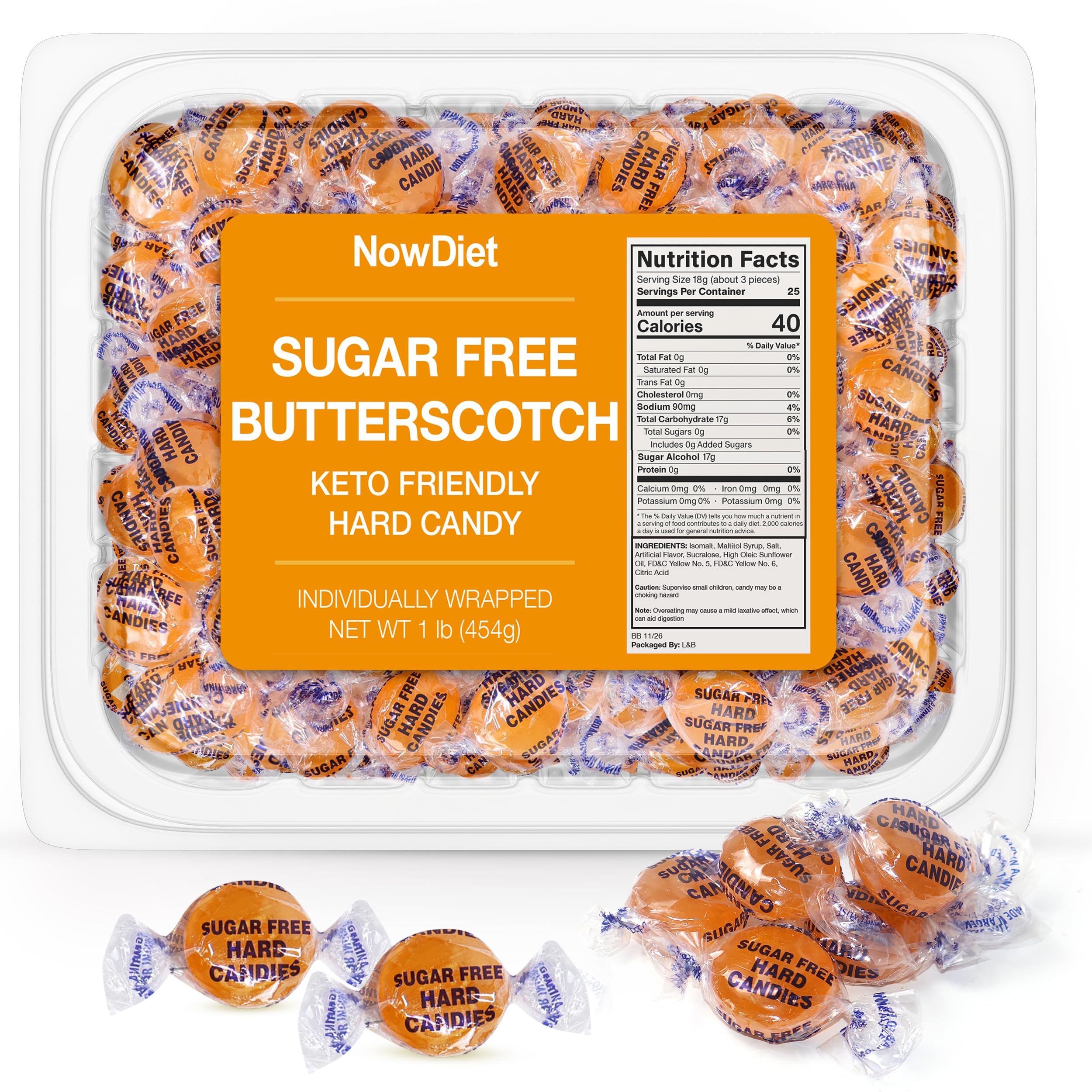 NOWDIET bowl at party showing shareable sugar free butterscotch