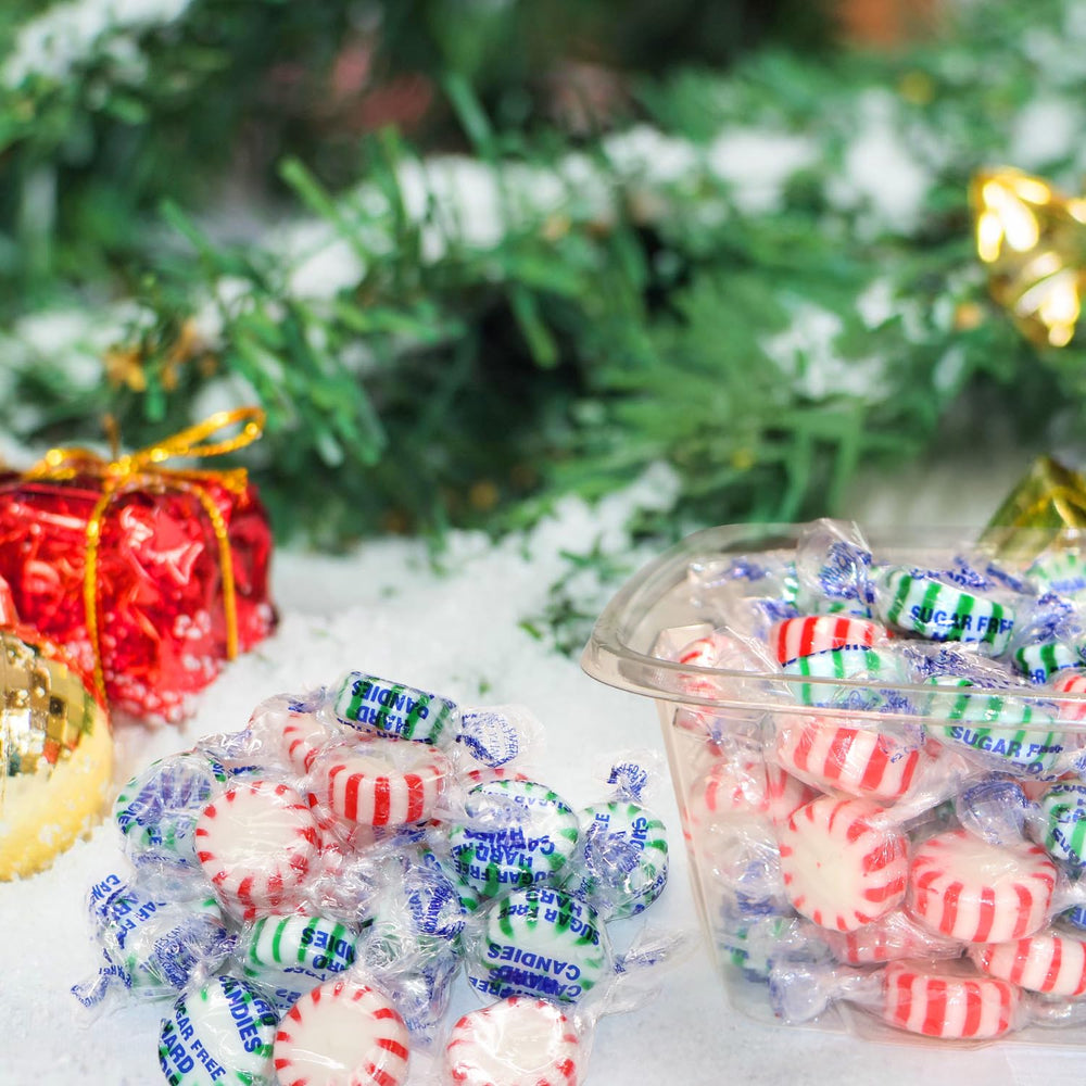 NOWDIET candies in a holiday bowl adding festive flair and easy guest access