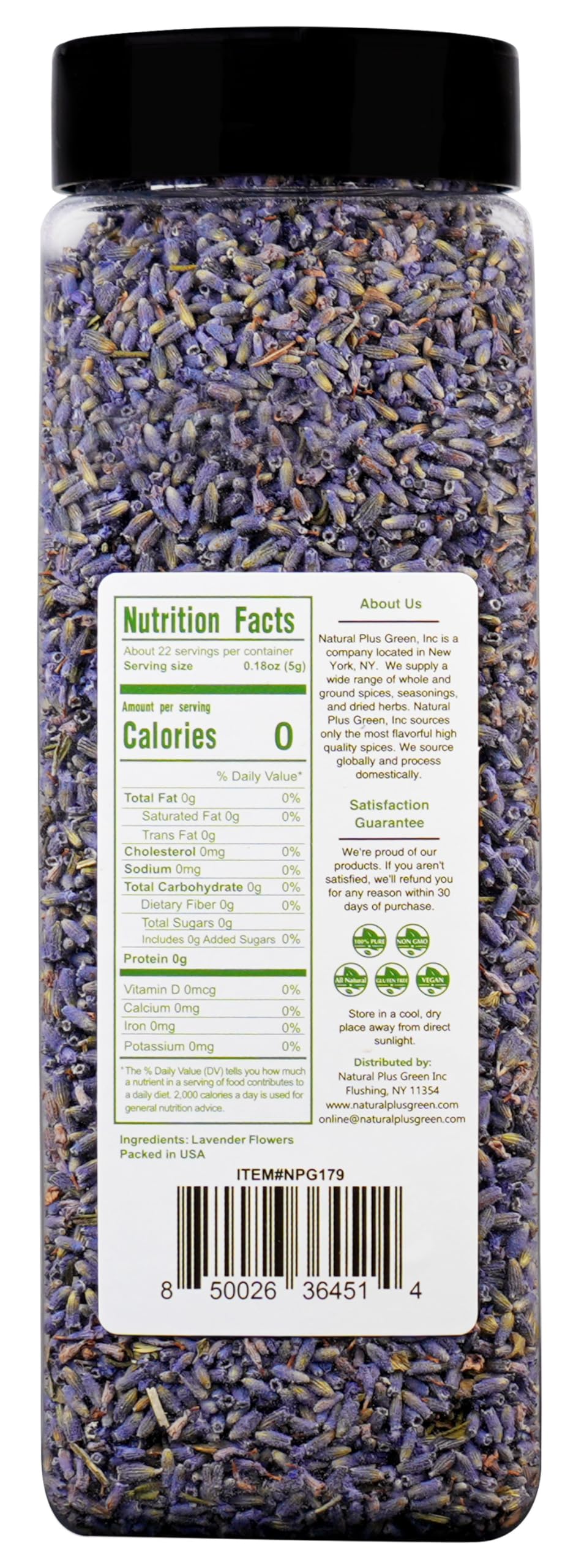 NPG close-up of freeze-dried lavender buds highlighting preserved texture