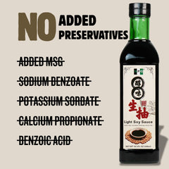 NPG label close-up showing ingredient list and natural brewed quality benefit
