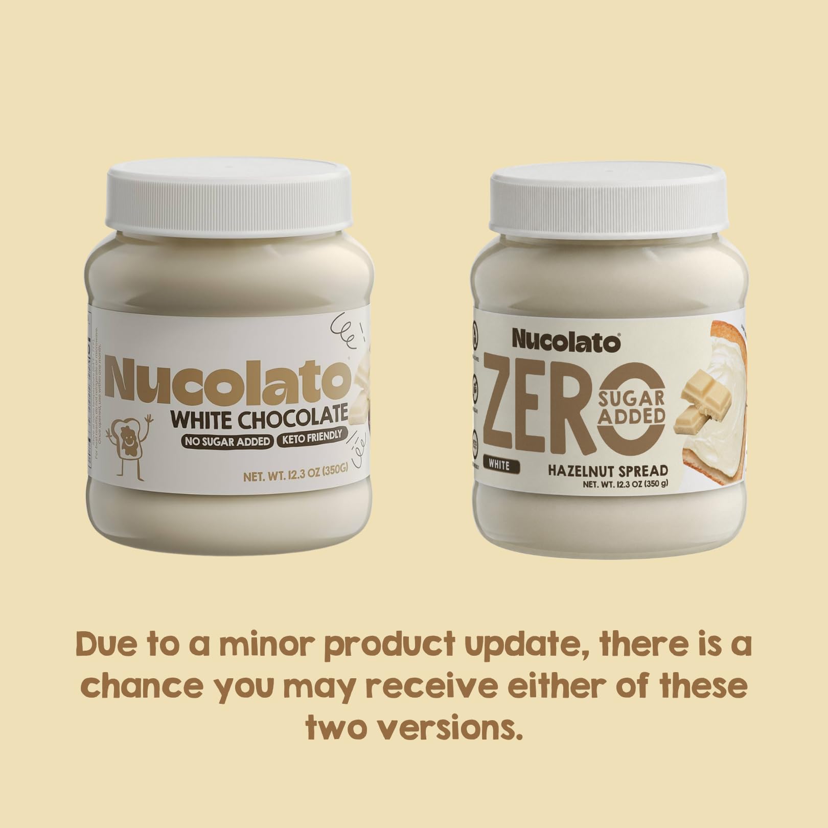 NUCOLATO swipe on cookie during dessert prep, showcases versatile topping benefit