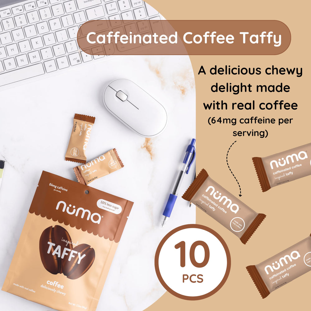 Numa individually wrapped chew highlighting portion control and convenience