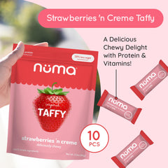 Numa individually wrapped chew emphasizing portability and freshness