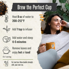 Numi brewed teapot pouring hot Earl Grey for a bold, aromatic cup