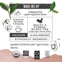 Numi tea bag close-up in manila hemp fiber - plastic-free brewing benefit