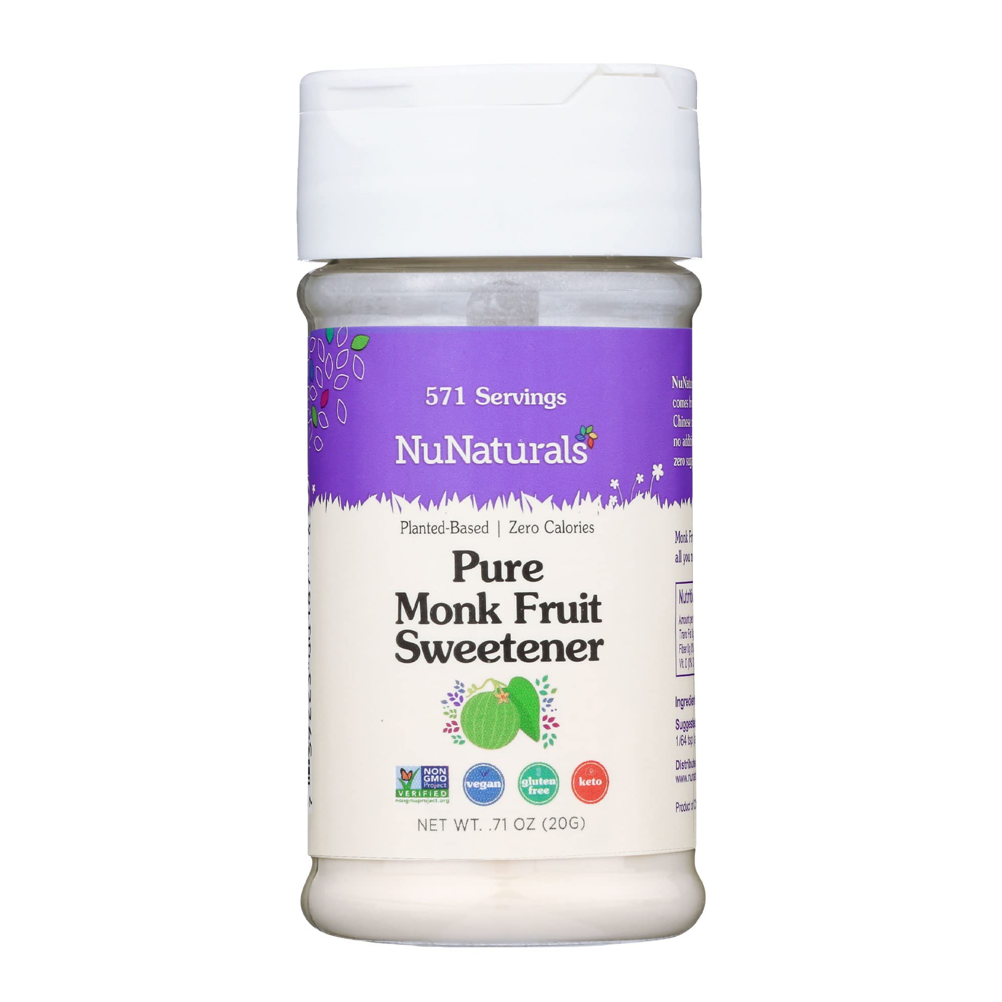 Nunaturals front packaging showing compact jar and clean branding benefit convenience