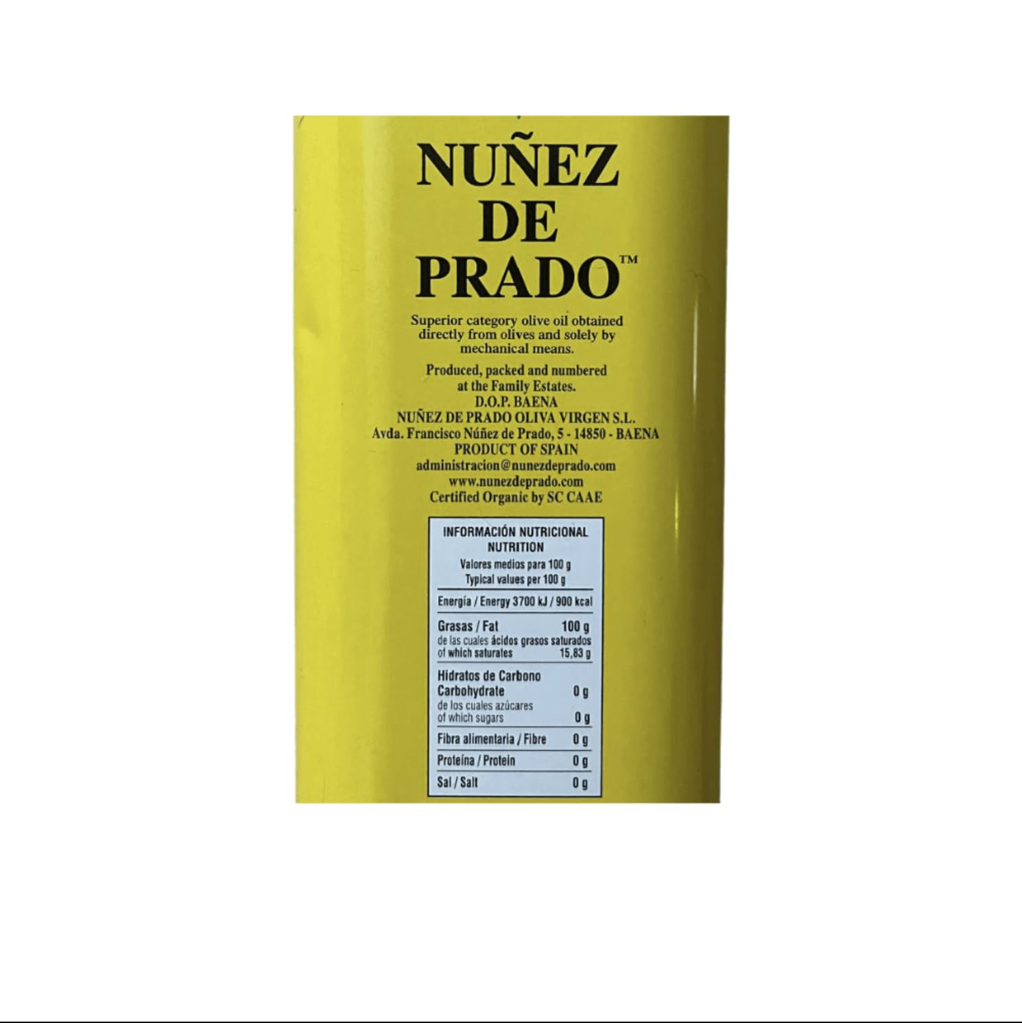 Nuñez De Prado 5L beside common kitchen items to show size and storage practicality