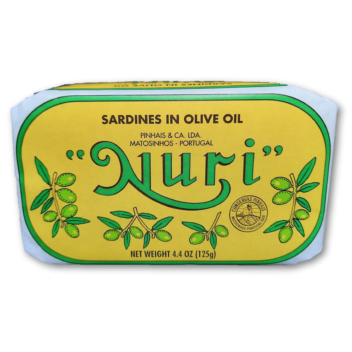 Nuri front-facing two-can pack showing vintage label and quality branding for pantry appeal