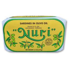 Nuri front-facing two-can pack showing vintage label and quality branding for pantry appeal
