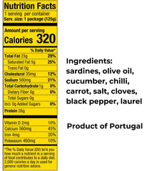 NURI open can with sardines arranged in oil showcasing ready-to-eat convenience