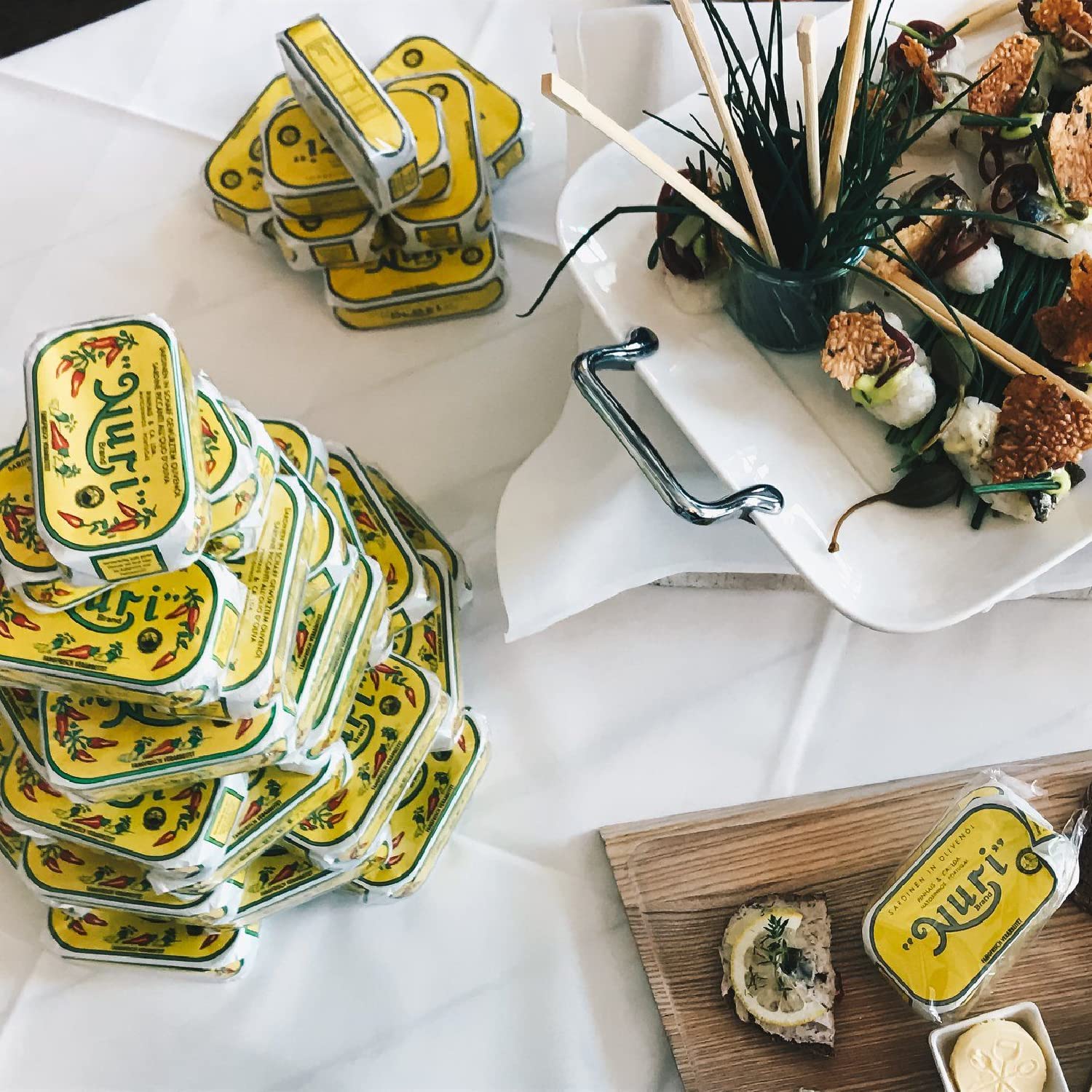 NURI sardines on toast plated for serving, quick flavorful snack idea