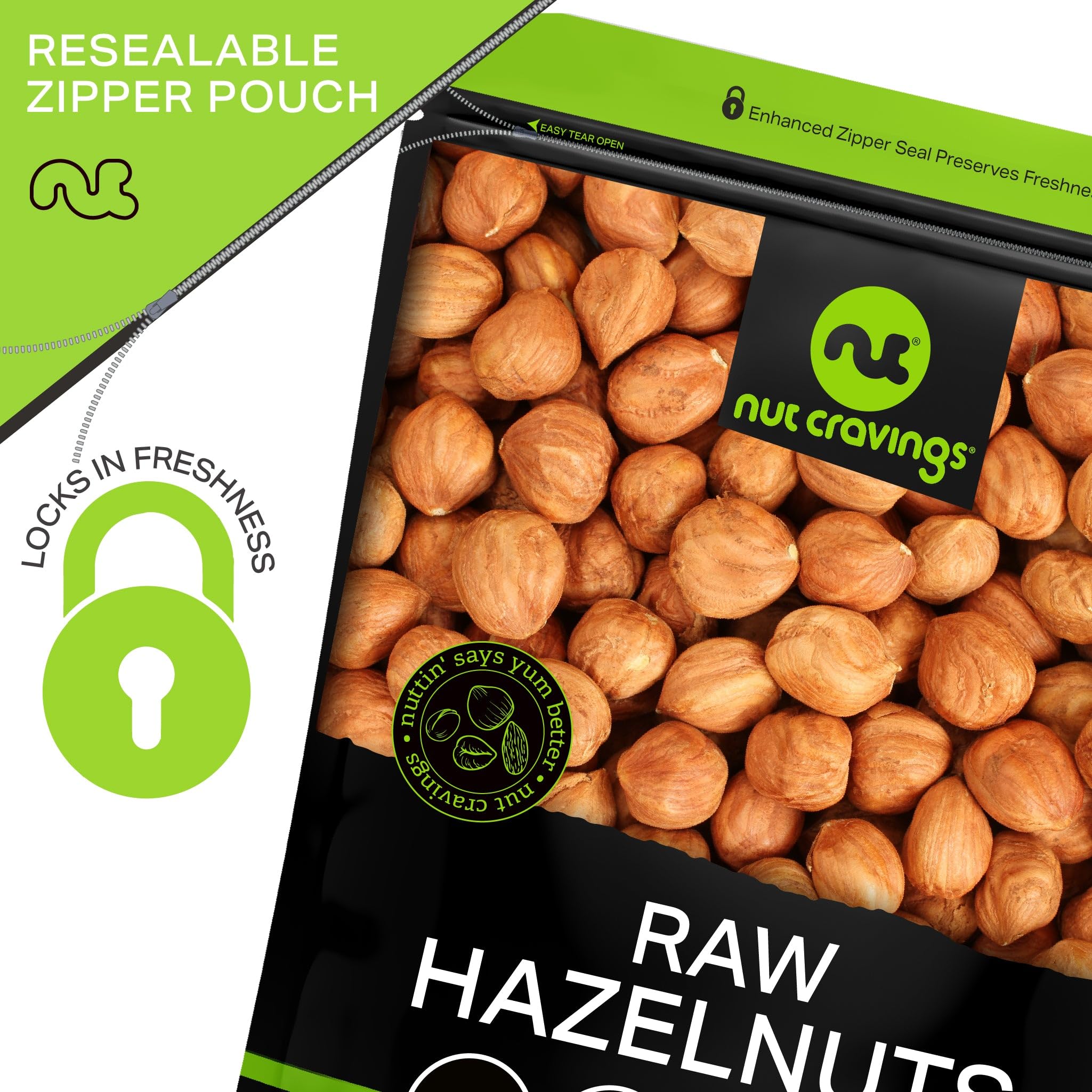 Nut Cravings bowl of hazelnuts ready to snack for quick energy benefit