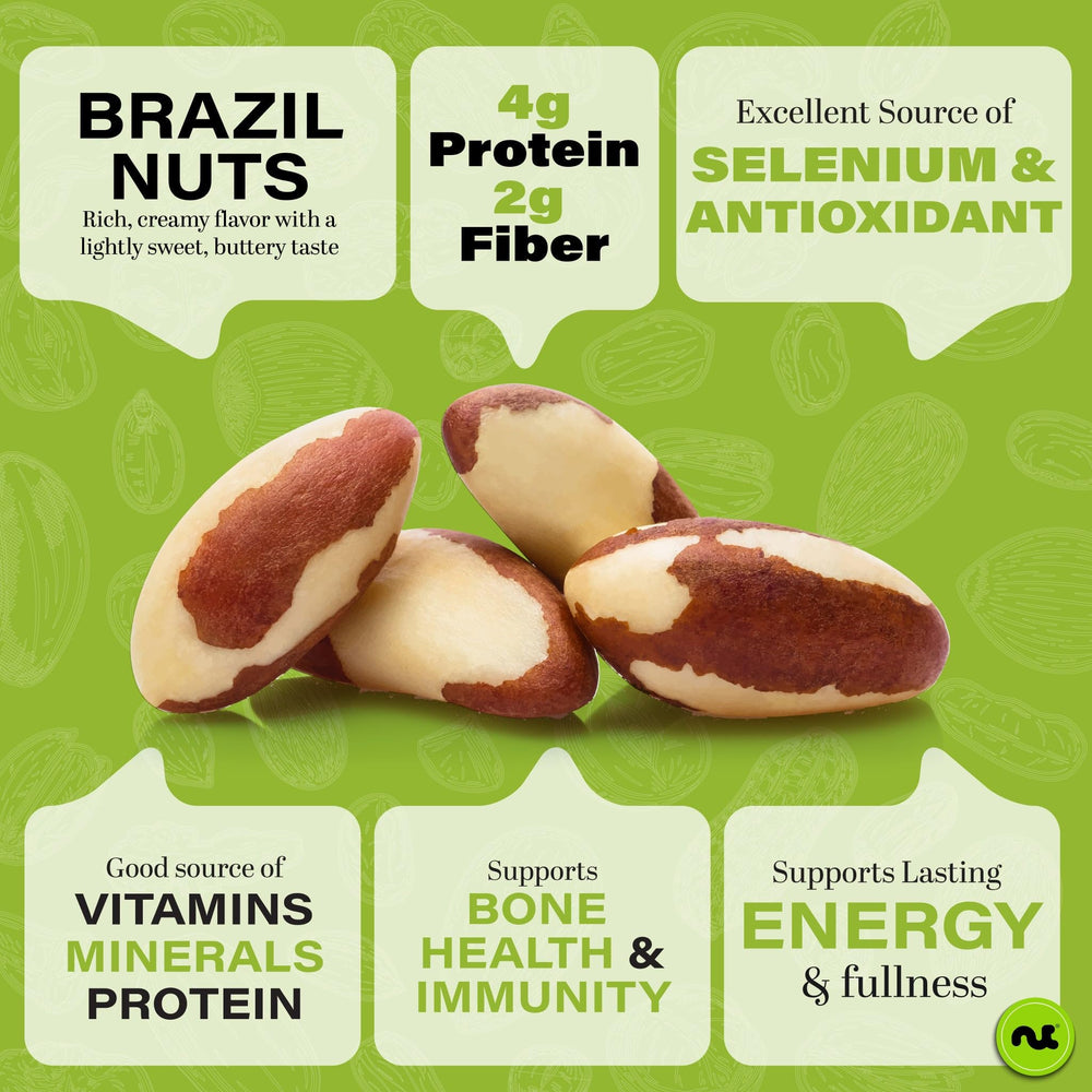 Nut Cravings close-up of Brazil nut texture highlighting crisp roasted benefit