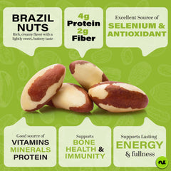Nut Cravings close-up of roasted Brazil nut texture with visible crunch and flavor