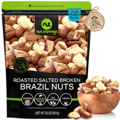 Nut Cravings front bag showing 32oz pack and brand freshness benefit