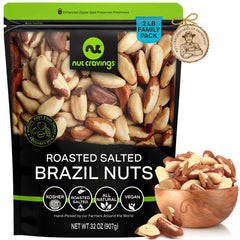 Nut Cravings front packaging bag showing 32oz label and fresh look