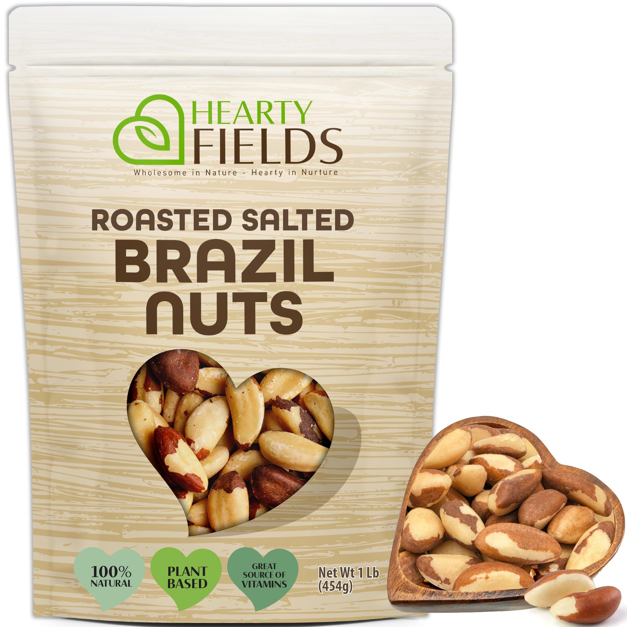 Nut Cravings Hearty Fields front packaging showing 16 oz bag and branding benefit convenience