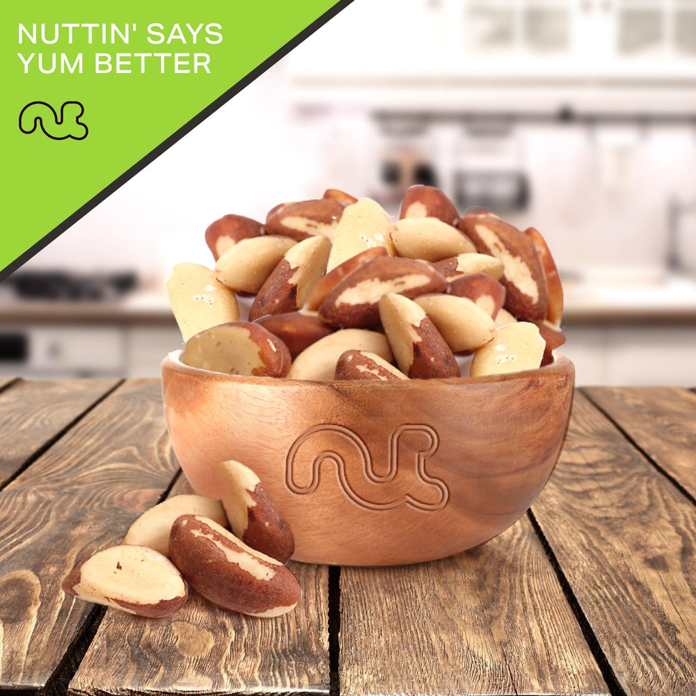 Nut Cravings product label and origin info emphasizing inspected packing and quality