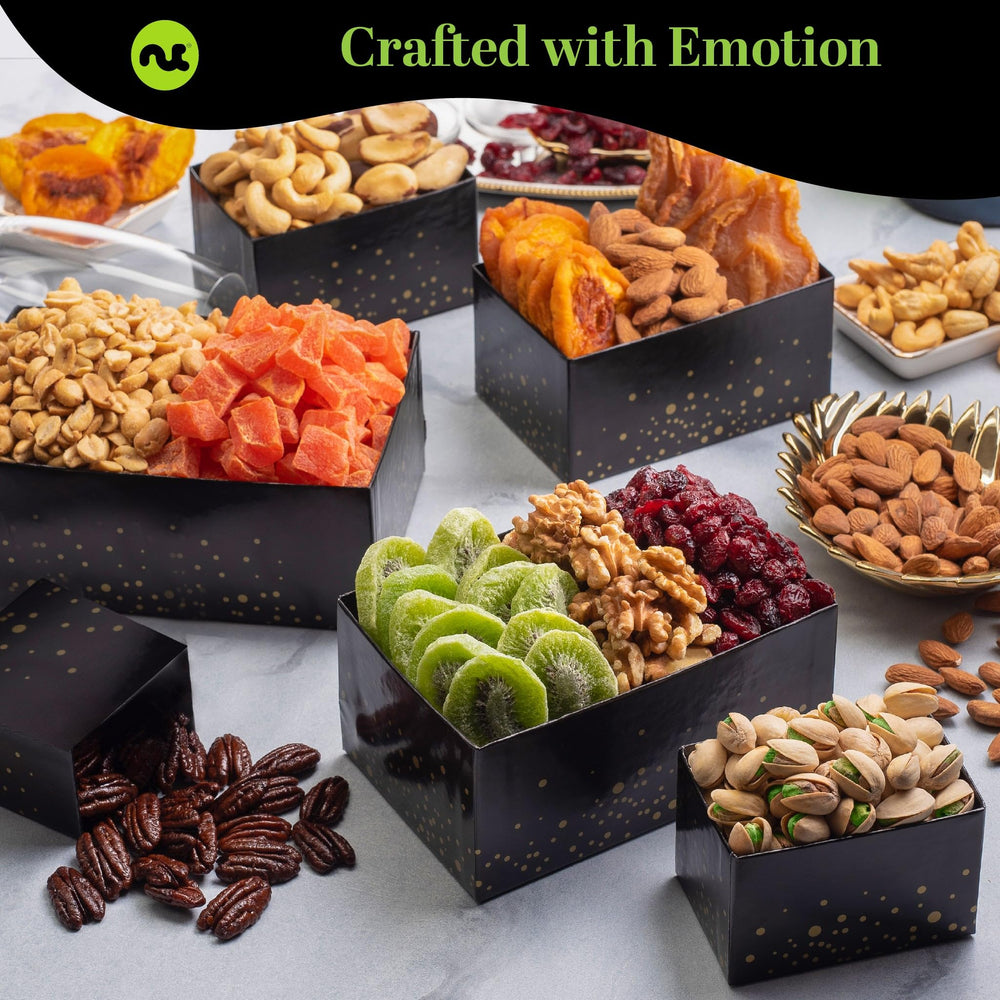 Nut Cravings close-up of an open layer highlighting texture and fresh nut quality