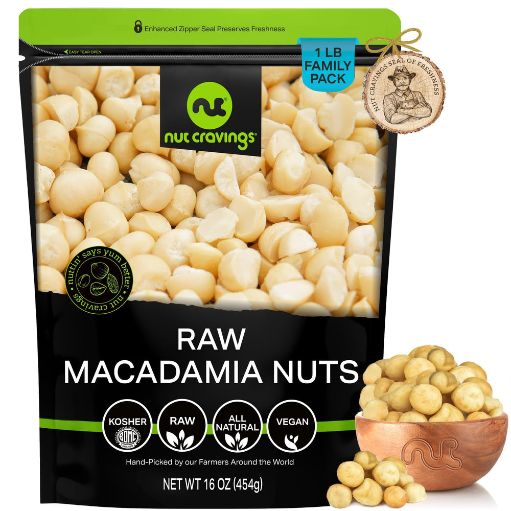 Nut Cravings front packaging showing 16oz bag and brand for clear product ID