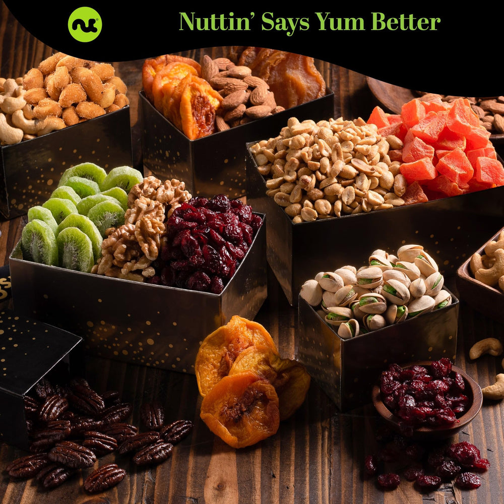 Nut Cravings close-up of mixed nuts texture highlighting fresh handpicked crunch