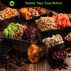 Nut Cravings close-up of mixed nuts texture highlighting fresh handpicked crunch