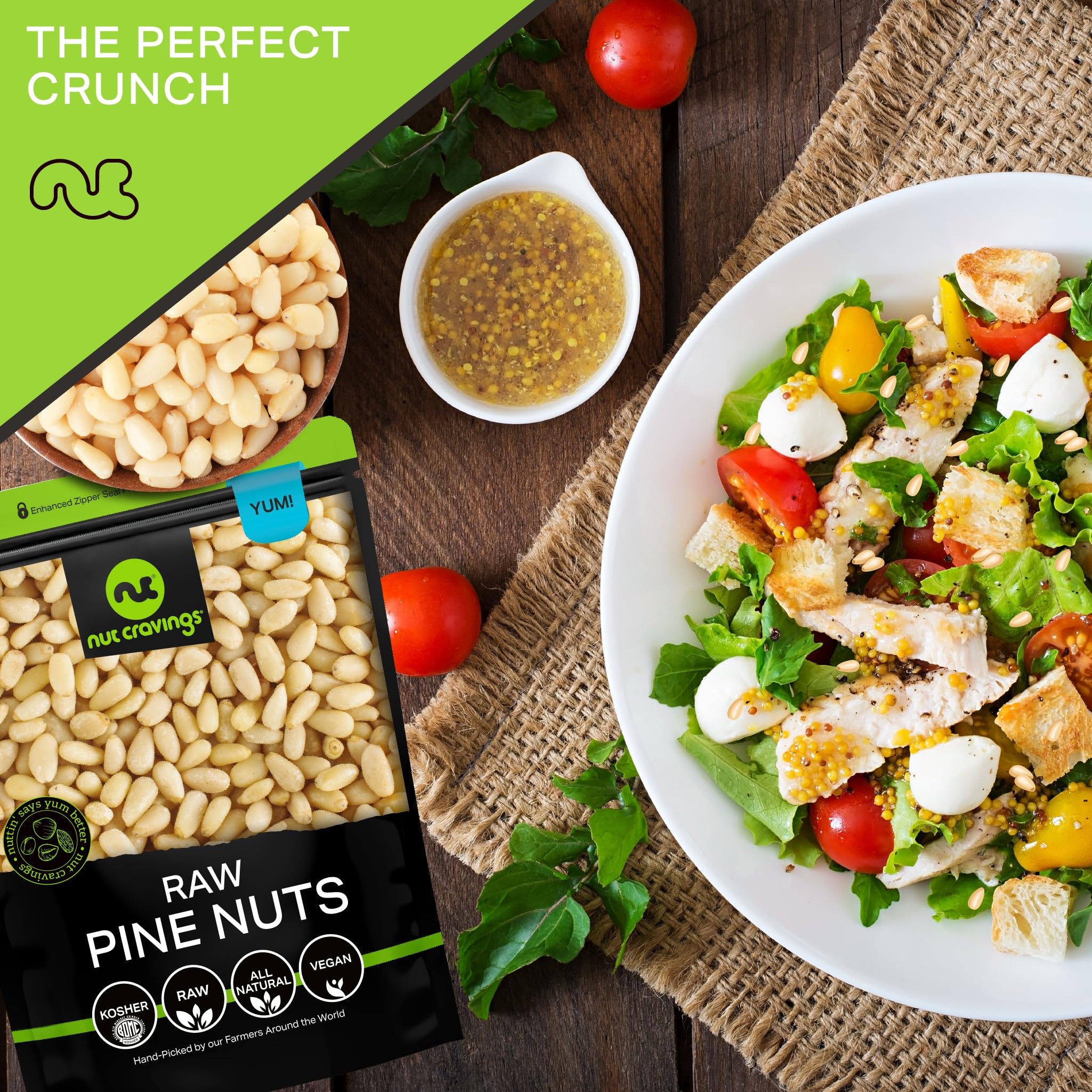 Nut Cravings pine nuts lightly toasting in skillet enhancing aroma and taste