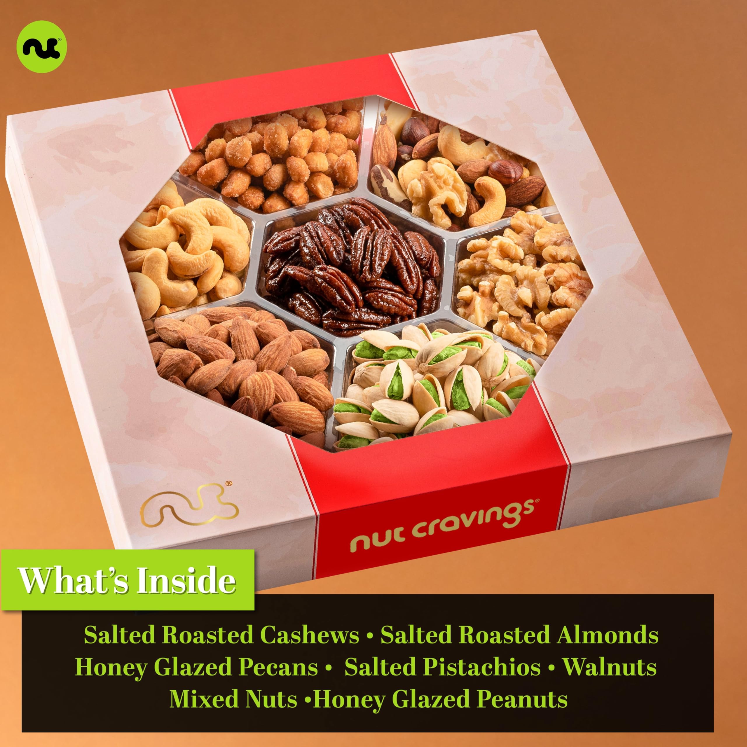 Nut Cravings open tray in serving scene ready to share and simplify entertaining