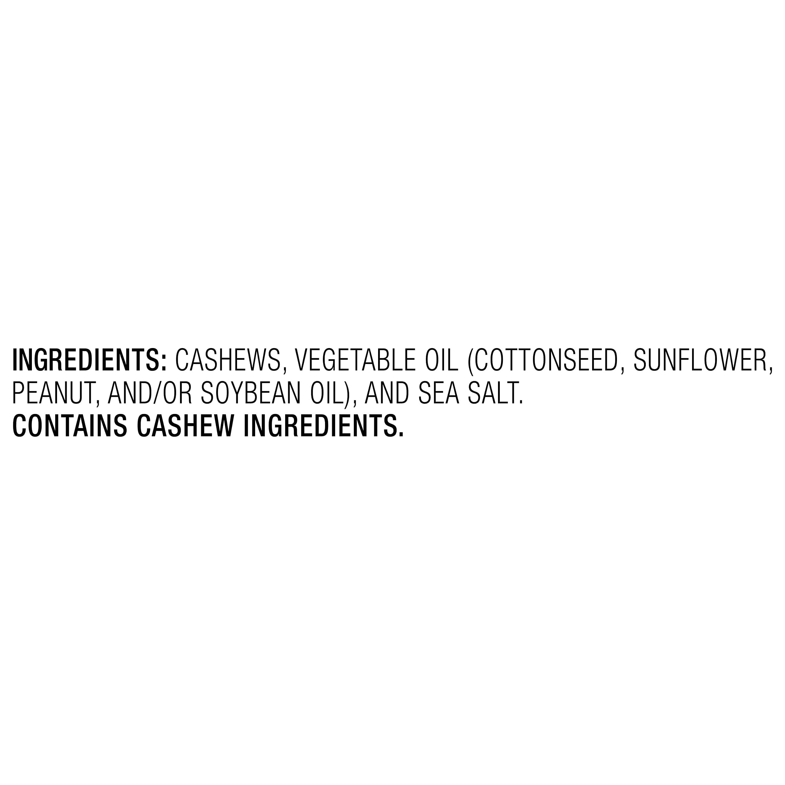 Nut Harvest product label and nutrition facts showing ingredient transparency and allergen info benefit
