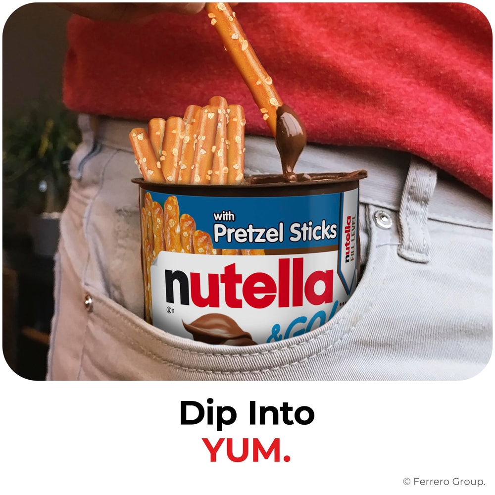 Twelve Nutella & GO! snack packs arranged, ideal for stocking up and sharing