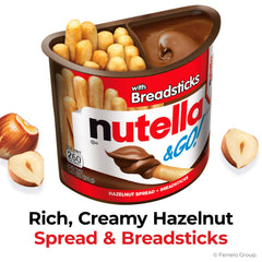 Close-up of Nutella & Go! breadsticks highlighting crunchy texture and portability