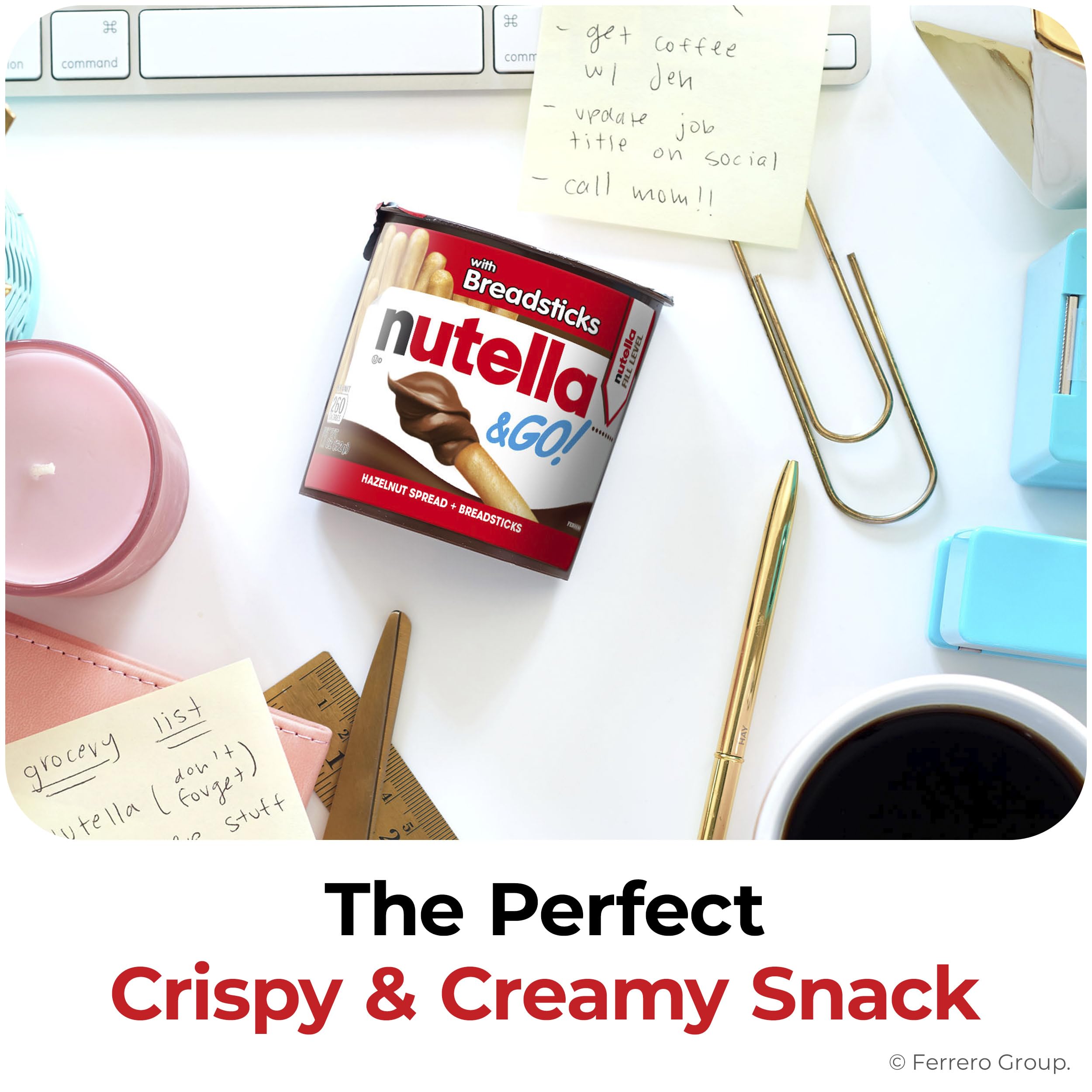 Nutella & Go! nutrition label and ingredients panel for informed choices