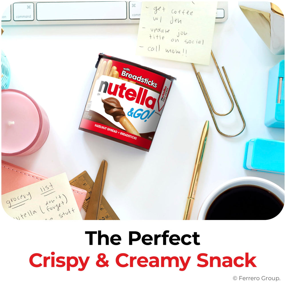 Nutella & Go! nutrition label and ingredients panel for informed choices
