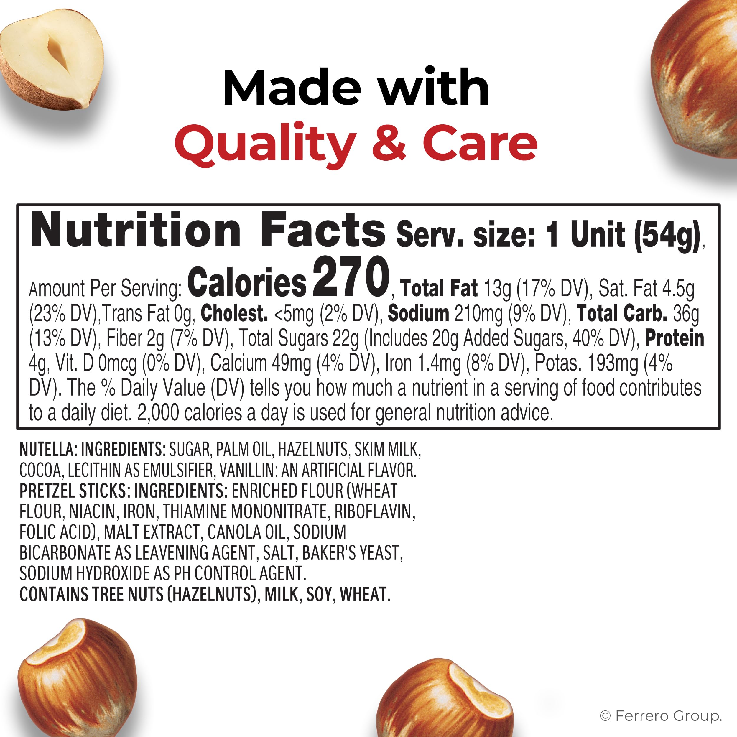 Open Nutella & GO! cup displaying spread and pretzel sticks, ready-to-dip convenience
