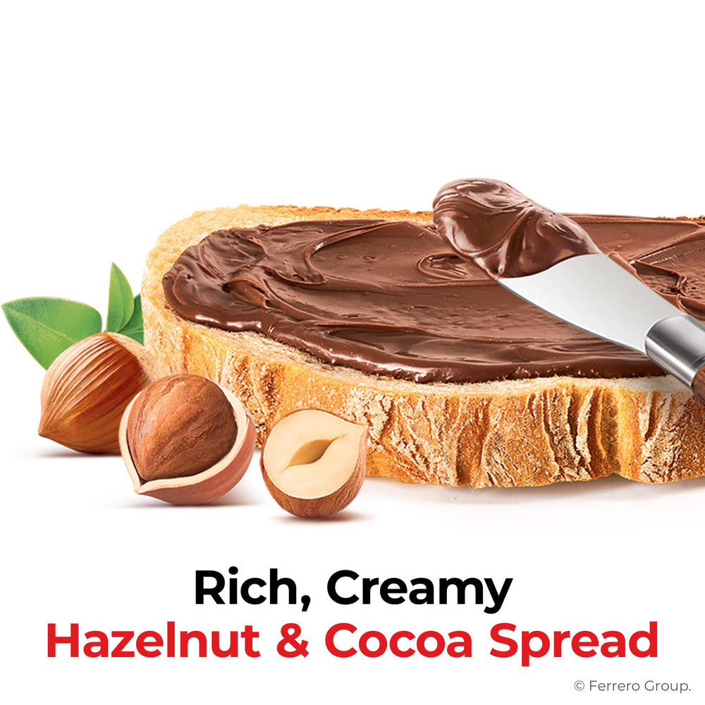 Close-up of Nutella texture showcasing smoothness and easy spreading