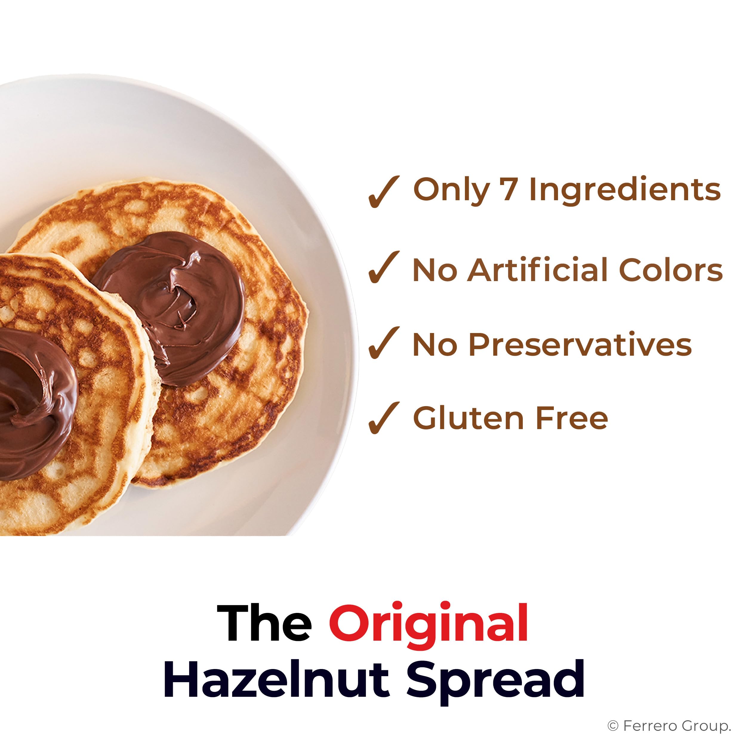 Nutella cup label and nutrition panel showing clear ingredient information benefit