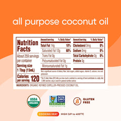 Nutiva coconut oil in wok during stir-fry demonstrating high smoke point benefit