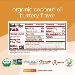 Nutiva open jar revealing creamy butter-flavored coconut texture for spreading
