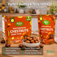 NUTJOI close-up of chestnut texture showing soft tender interior