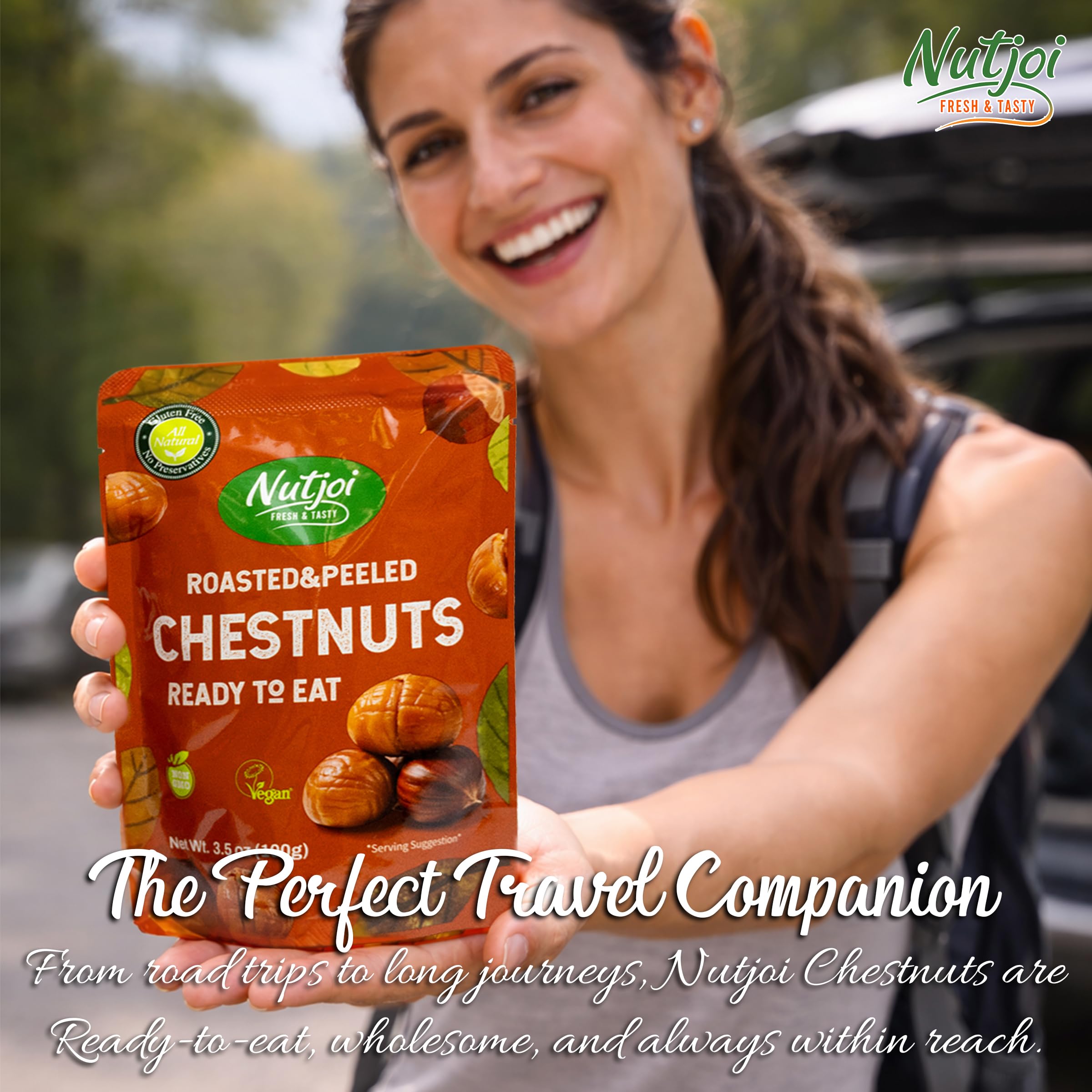 NUTJOI product label and nutrition facts highlighting simple ingredients