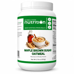 Nutmeg State Nutrition canister front showing label and servings benefit