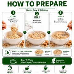 Nutmeg State Nutrition prepared bowl of oatmeal showing quick meal benefit