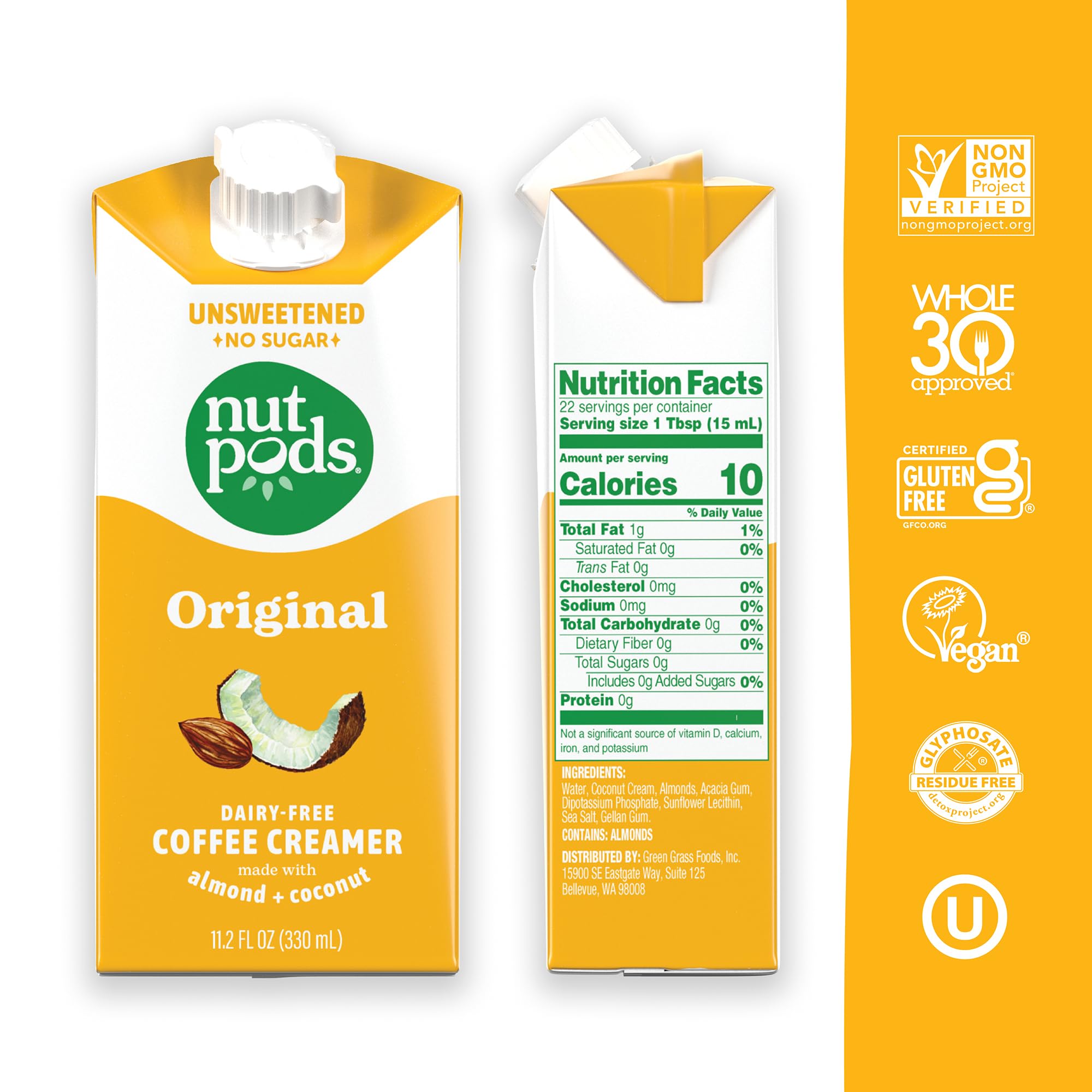 nutpods close-up pouring creamer showing creamy texture benefit
