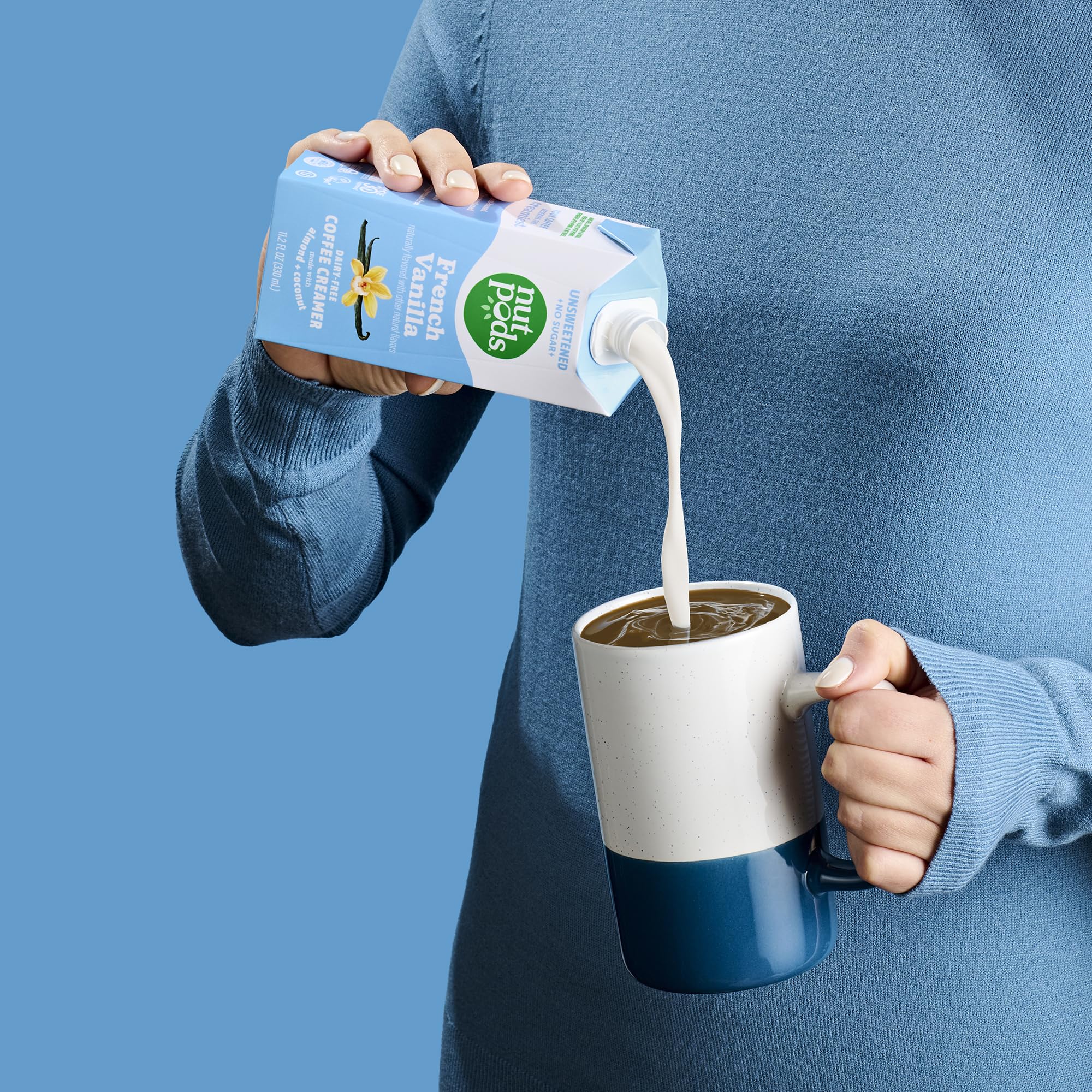 nutpods creamer on breakfast table enhancing coffee and breakfast