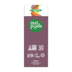 nutpods pistachio flavor carton label visible, emphasizes nutty aroma and subtle taste