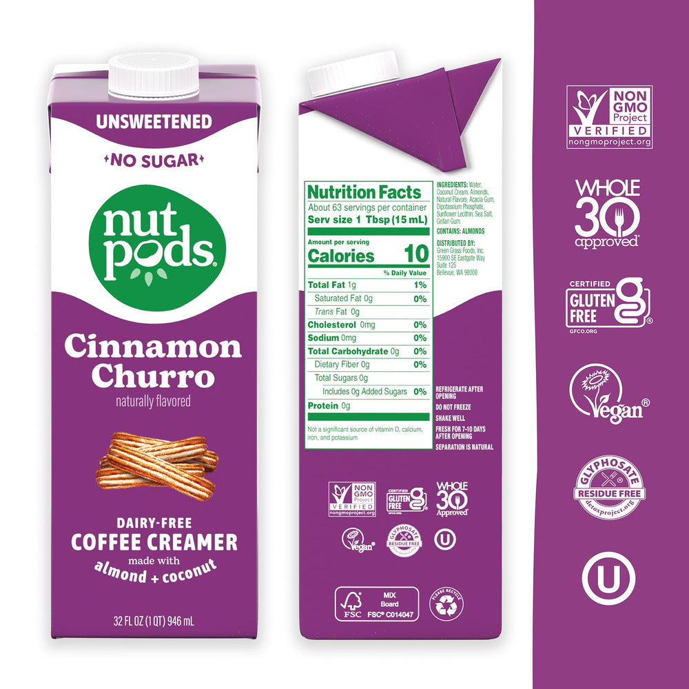 nutpods being poured into coffee showing creamy texture and flavor enhancement