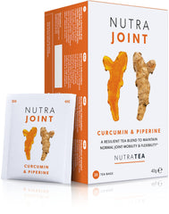 Nutra Tea front packaging showing product name and 20 tea bags benefit convenience